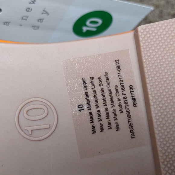 A. New Day Size 10 Orange Carissa  Braided Flat Slide In Sandals - Picture 8 of 11